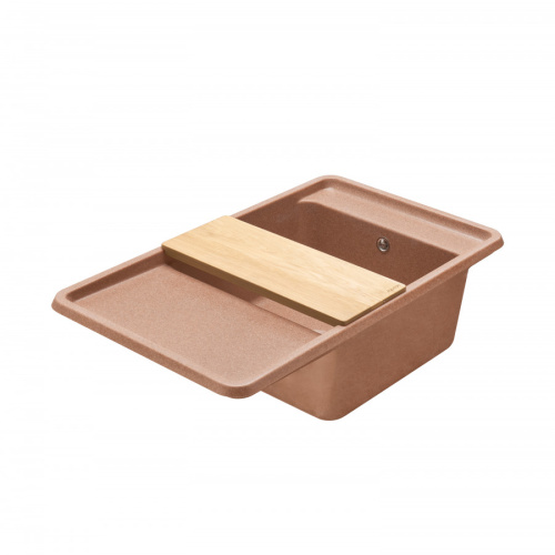 Кухонная мойка Aquaton Беллис 1A724832BS270 87х51 цвет коричневый - фото 4