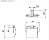 Бумагодержатель Remer Lounge LN60XV