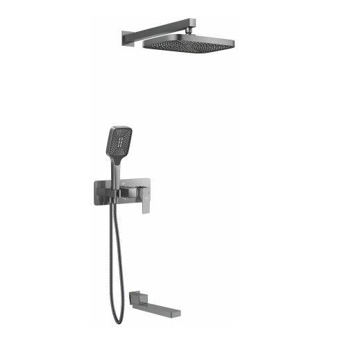 Душевая система Rose R1035T встраиваемая в стену цвет пепельный - фото 2