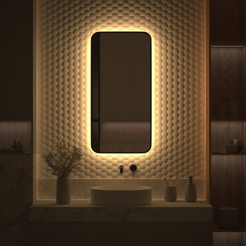 Зеркало в ванную Defesto AURA DF 2975 50х100 - фото 5