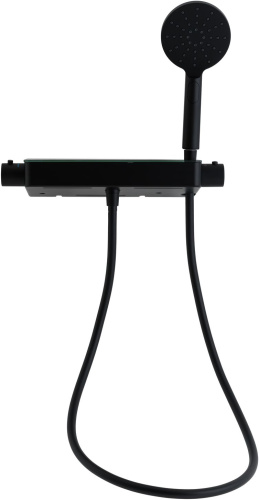 Смеситель для душа Allen Brau Fantasy 5.11002-31 настенный черный с термостатом - фото 3