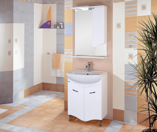 Зеркало-шкаф Onika Лайн 205820 58х17х80 подвесной цвет белый - фото 2