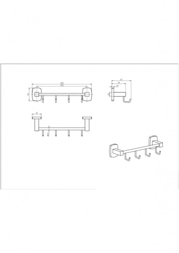 Крючок CeramaLux Cube 12618 - фото 2