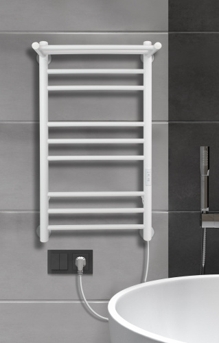 Полотенцесушитель Indigo Line Trinity LСLTE80-40PWMRt 43х80 электрический белый матовый - фото 5