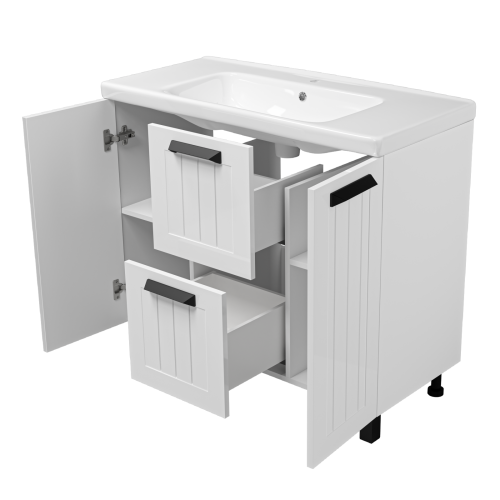 Тумба под раковину Misty Спарта П-Спа-06100-01-012Я 97х44х70 напольная - фото 4