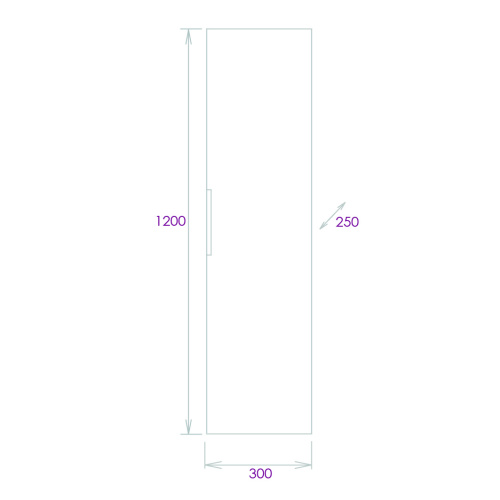 Шкаф-пенал Onika Легран 403068 30х25х120 подвесной - фото 3