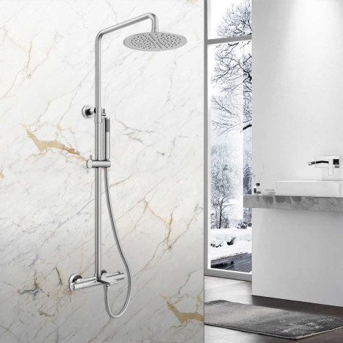 Душевая стойка Vincea Vogue VSFS-1V1TCH настенная цвет хром с термостатом