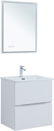 Тумба под раковину Aquanet Джейн 00313284 59х44х64 напольная/подвесная цвет белый - фото 5