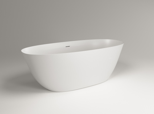 Ванна из искусственного камня Plumberia Selection Veloma VELOMA 170BO 171х75 отдельностоящая овальная с ножками - фото 2