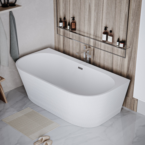 Ванна акриловая Grossman Cristal GR-17071M 170х80 отдельностоящая овальная с каркасом - фото 5