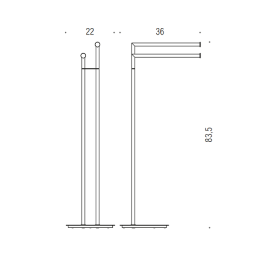 Стойка с аксессуарами для ванной Colombo Mini B4038.NM - фото 2