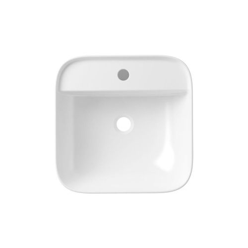 Раковина из сантехнического фарфора Lavinia Boho Bathroom Sink Slim 33311007 40х40 накладная цвет белый 1 отверстие под смеситель - фото 4