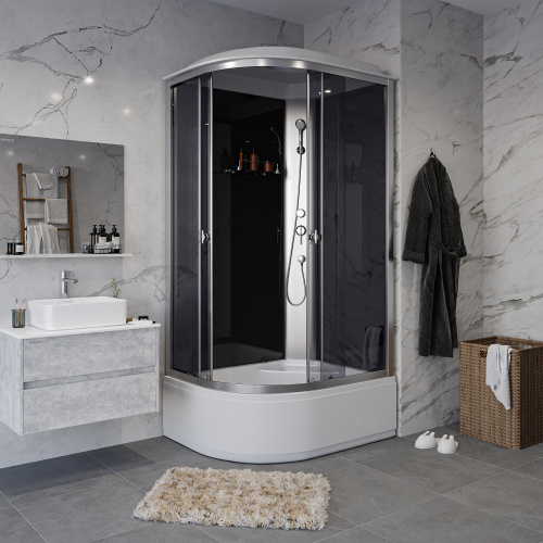 Душевая кабина Niagara Eco E110/80/40R/TN 110х80 асимметричная с крышей ориентация правая - фото 3