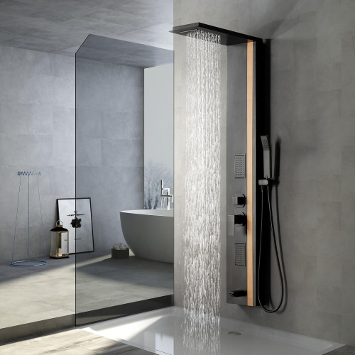 Душевая панель Cerutti SPA CT10400 прямоугольная настенная