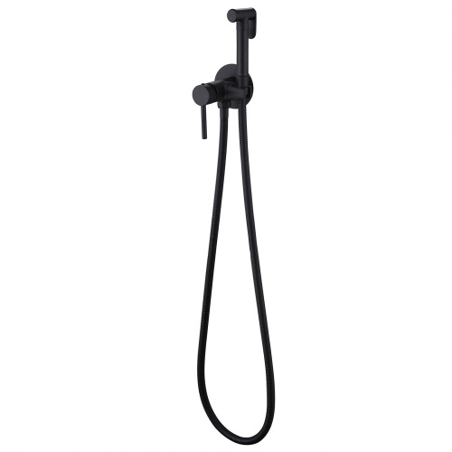 Гигиенический душ со смесителем ABBER Wasser Kreis AF8125B черный матовый - фото 2