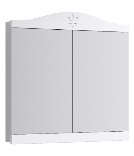 Зеркало-шкаф Aqwella Y FR0408 85х17х94 подвесной цвет белый - фото 2