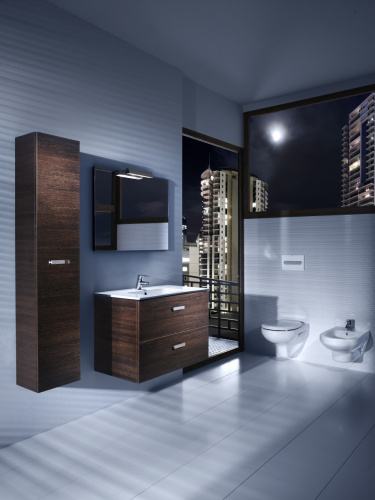 Шкаф-пенал Roca Victoria Nord ZRU9000025 30х25х150 подвесной цвет венге - фото 4