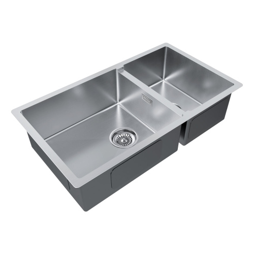 Кухонная мойка Paulmark GERBERG 78/2S UNI PM227844-BS 44х39 цвет брашированная нержавеющая сталь поверхность матовая - фото 2