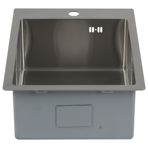 Кухонная мойка Melana ProfLine MLN-R4050H 40х50 цвет сатин поверхность матовая - фото 2