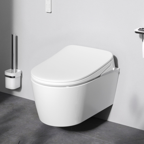 Унитаз подвесной Am.Pm Func C8F1702SC белый с сиденьем микролифт безободковый каскадный смыв - фото 3