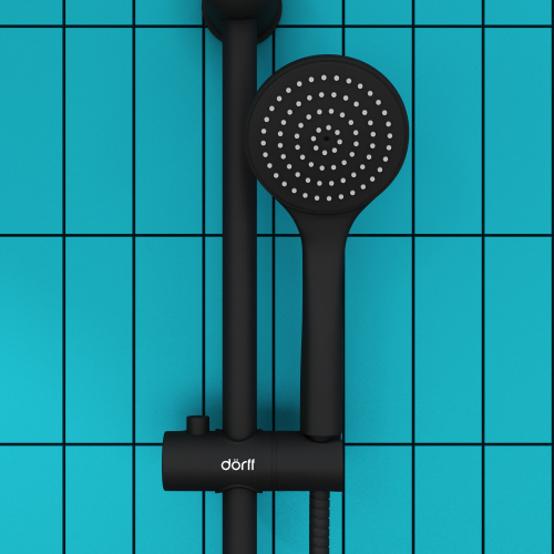 Душевой гарнитур Dorff Comfort D0108000BL настенный черный - фото 4