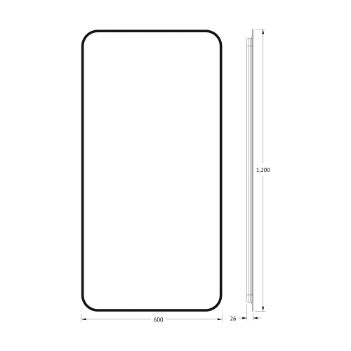 Зеркало в ванную Defesto AURA DF 2968 60х120 - фото 2