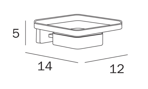 Мыльница Inda LEA A18110NE21 - фото 3