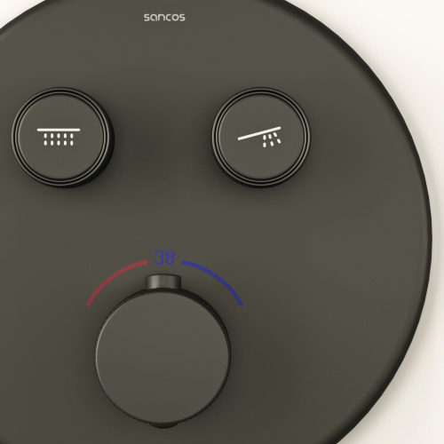 Душевая система Sancos Space SC3006MB встраиваемая в стену - фото 4