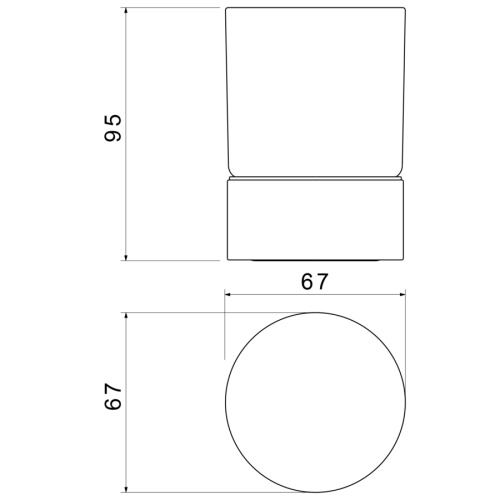 Стакан для зубных щеток Timo Saona 13231/03 - фото 2