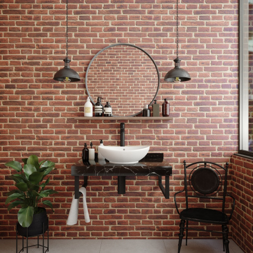 Столешница Teymi Helmi T150308 80х50 подвесная цвет черный - фото 3