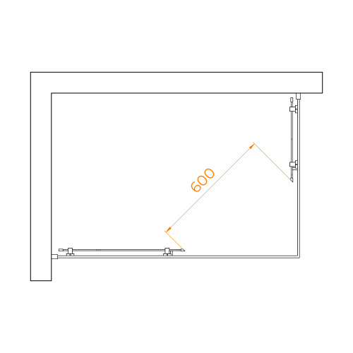 Душевой уголок RGW Passage 3508104082-11 80х120 стекло прозрачное профиль хром глянцевый без поддона - фото 3