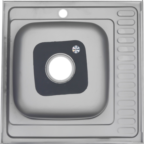 Кухонная мойка Melana 097D t R (*10) 60х60 цвет хром - фото 2
