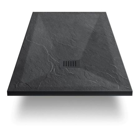 Душевой поддон из искусственного камня Vincea H30 VST-4SR9013A 130х90 черный