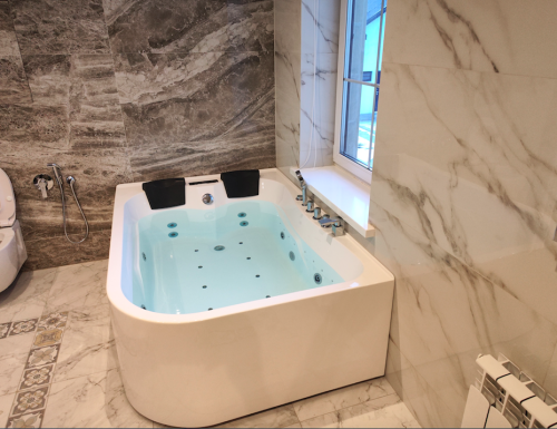 Ванна акриловая гидромассажная Frank 2015110 170х120 угловая асимметричная с каркасом - фото 3