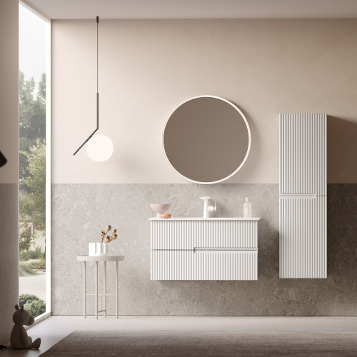 Тумба с раковиной Orka Moonlight 5001497 91х51х51 цвет белый матовый - фото 2