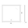 Зеркало с подсветкой и антизапотеванием BelBagno SPC-GRT-900-800-LED-TCH-WARM 90х80 подвесное