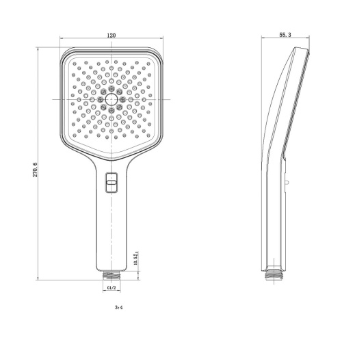 Душевой гарнитур Vincea Inspire VSHN-3I4HGM настенный вороненая сталь - фото 4