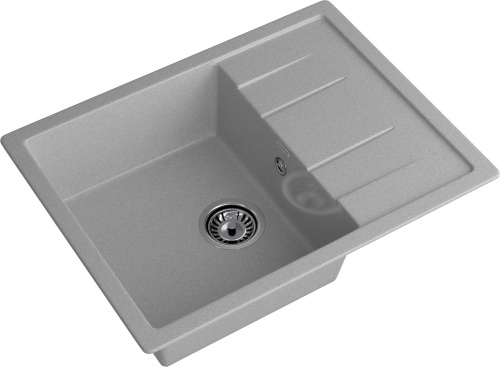 Кухонная мойка Granfest Quadro Q-650L серый 65х50 цвет серый поверхность матовая - фото 2
