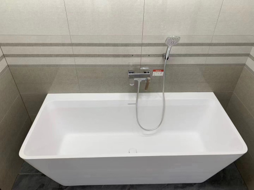 Ванна из искусственного камня Timo ERIKA ERIKA1700 170х75 пристенная прямоугольная - фото 4