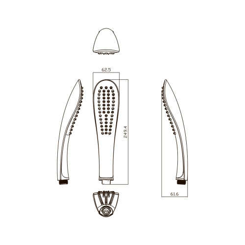 Лейка ручного душа LeMark LM8006C хром - фото 2