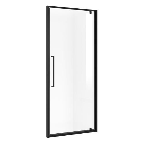 Душевая дверь Niagara Nova NG-85-10AB 100х195 стекло прозрачное профиль черный матовый - фото 2
