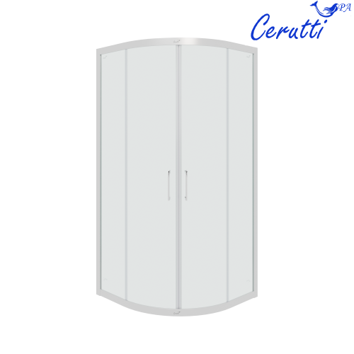 Душевой уголок Cerutti SPA VIVA90 N 90х90 стекло прозрачное профиль хром глянцевый без поддона - фото 2