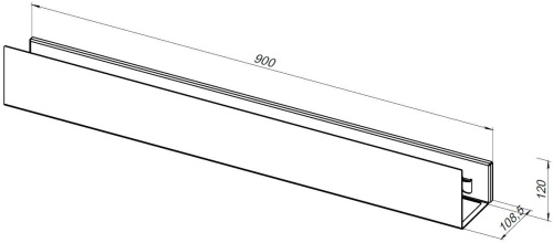 Полка в ванную комнату Aquanet Магнум 00302222 - фото 4