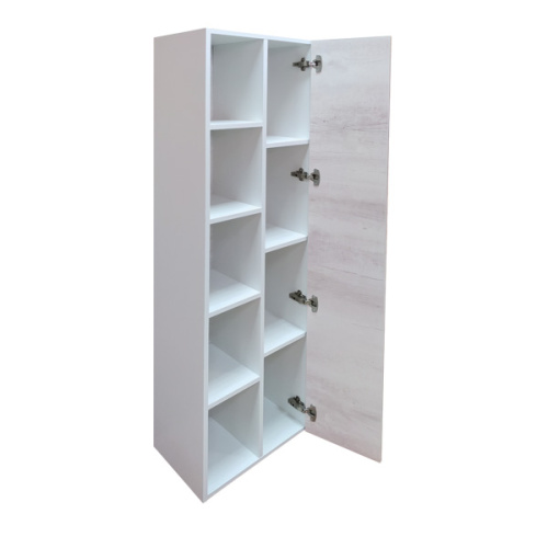 Шкаф-пенал Comforty Прага 00004136272CF 45х32х160 подвесной цвет дуб белый - фото 4