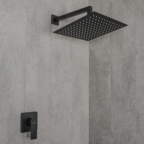 Смеситель для душа Mariani Rebel B14179RE встраиваемый в стену черный - фото 3