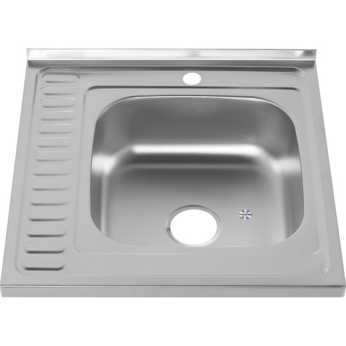 Кухонная мойка Melana 097D t R (*10) 60х60 цвет хром - фото 3