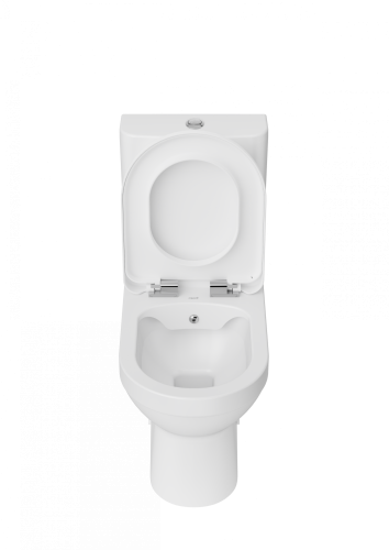 Чаша унитаза напольная Creavit Nova NV361-11CB00E-0000 цвет белый без бачка без сиденья душевой смыв - фото 3