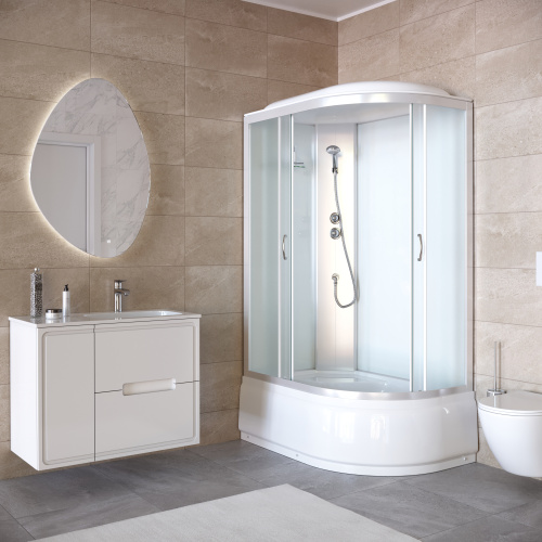 Душевая кабина Taliente TA-12080M(L) 120х80 асимметричная с крышей ориентация левая - фото 3