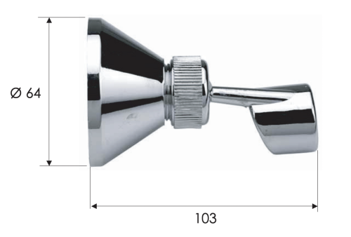 Держатель для душа Remer 335P хром - фото 2