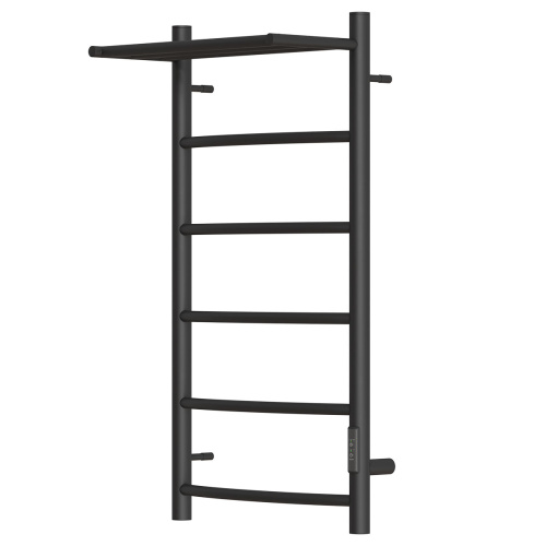 Полотенцесушитель Point Афина PN04848PB 43х80 электрический черный - фото 4